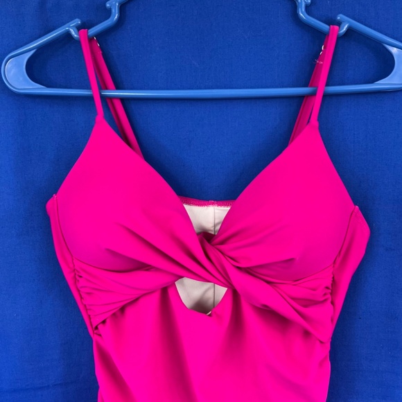 •DAVI & DANI•| Bright Pink One Piece Bathing Suit - Picture 2 of 13